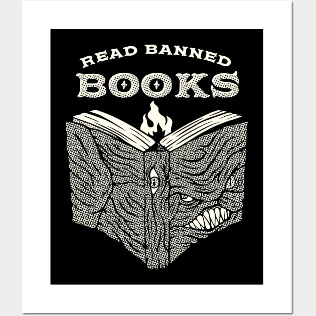 Read Banned Books by Tobe Fonseca Wall Art by Tobe_Fonseca